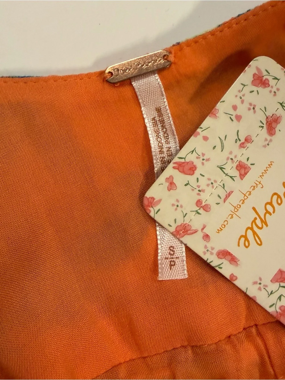 Free People Orange Dear You Backless Sundress - Picture 7 of 9